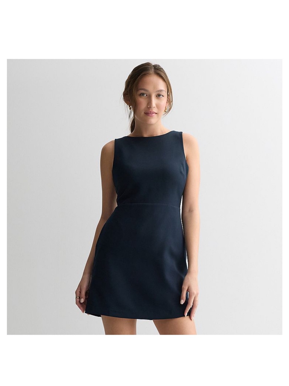SO Navy Fit and Flare Dress